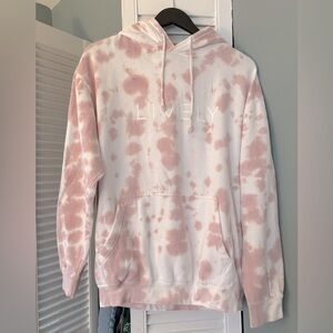 Wear LIVELY Pink Tie-Dye Hoodie - Medium
